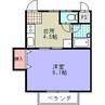 稲荷ヴィレッジ 1DKの間取り