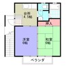 ファインパフォーマンス本町 2Kの間取り
