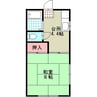 メゾンSⅡ 1Kの間取り