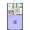 メゾンM 1Kの間取り