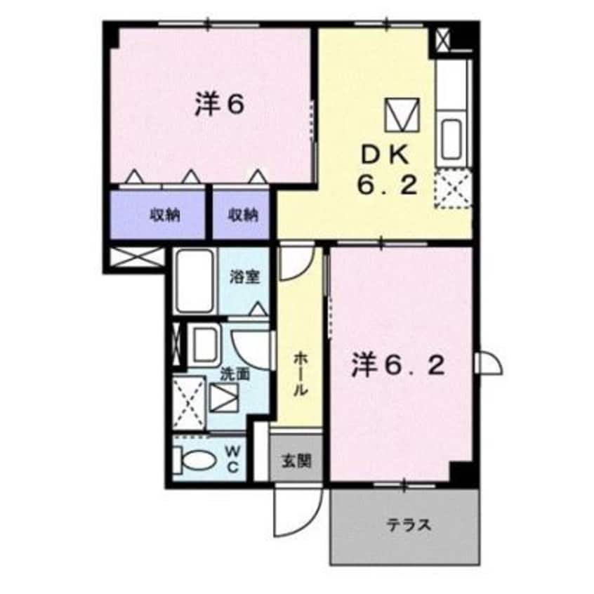 間取図 クレールB