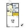 ディアス・ナガタ 1Kの間取り