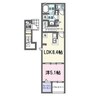 グローリア 1LDKの間取り