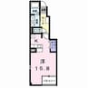 コロレカーサA 1Rの間取り