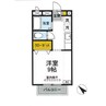 マロンクレール 1Rの間取り