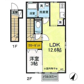 間取図 コーポ森