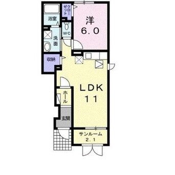 間取図 グローリーアカヒラ