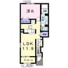 セレノⅠ 1LDKの間取り