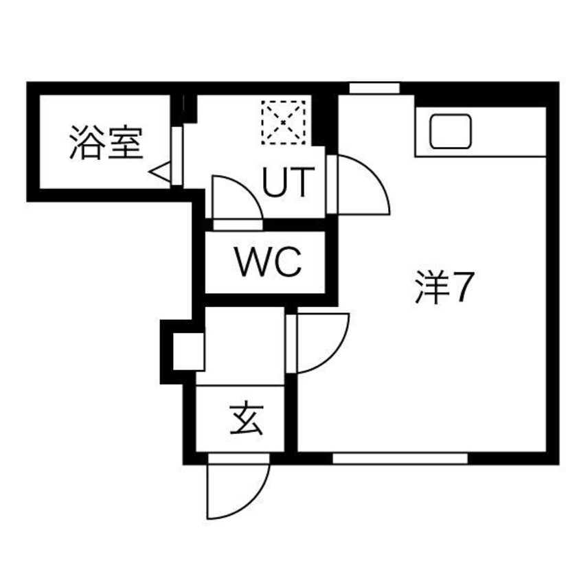 間取図 ドミール幸