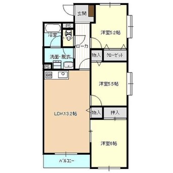 間取図 サンフレッシュ西下台