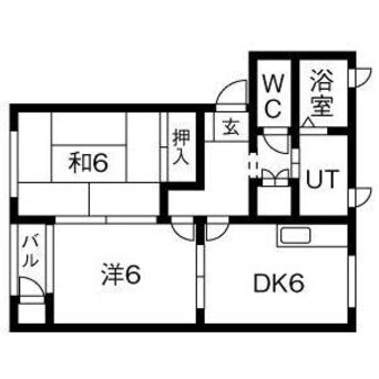 間取図 フラワーパークⅢ棟