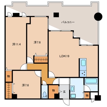 間取図 クリナーレ志家町