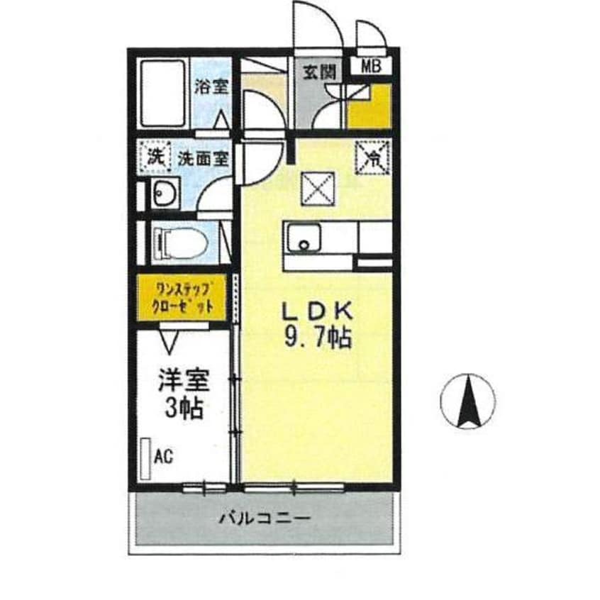 間取図 ｾｼﾞｭｰﾙ南大通
