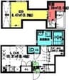 RadIAnce浜(レイディエンス浜) 1Rの間取り