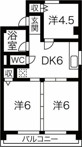 間取図 Court八家