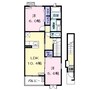 ジェルメ元中野 2LDKの間取り