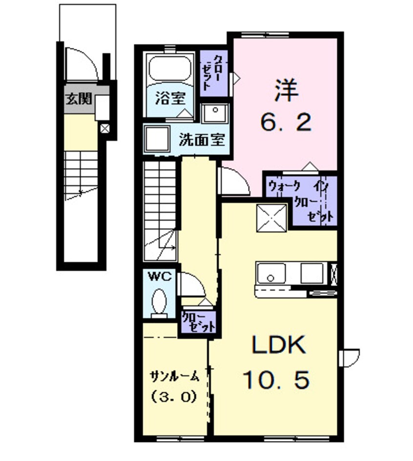 間取図 エスポワール　ＫⅢ