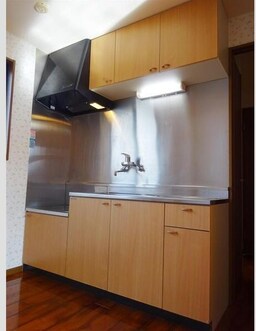 コンパクトなキッチンで掃除もラクラク