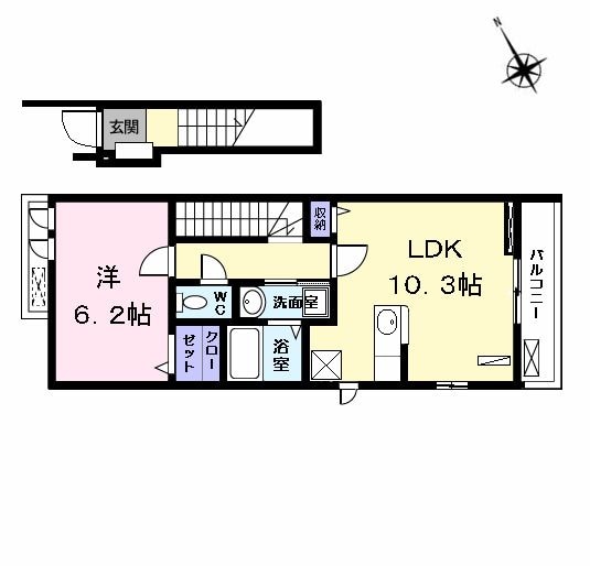 間取り図 ラフレシール神郷