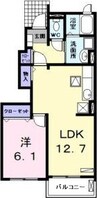 ベルメゾン都　Ⅵ 1LDKの間取り