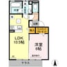 ラフィーネ 1LDKの間取り