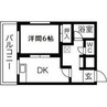 コーポひら野 1DKの間取り