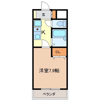 間取図 第2コーポ魚半