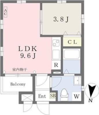 間取図 Ｃｈｅｒｉｍ日比野