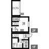 プランベイム道徳 1Rの間取り