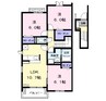 グランディール西囲　Ｃ 3LDKの間取り