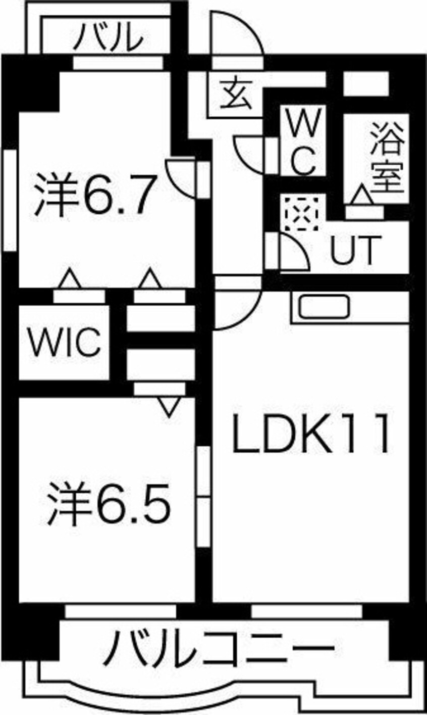 間取図 サンライズ八熊