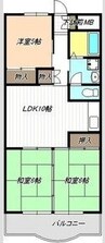 明正雅ハイツ 3LDKの間取り