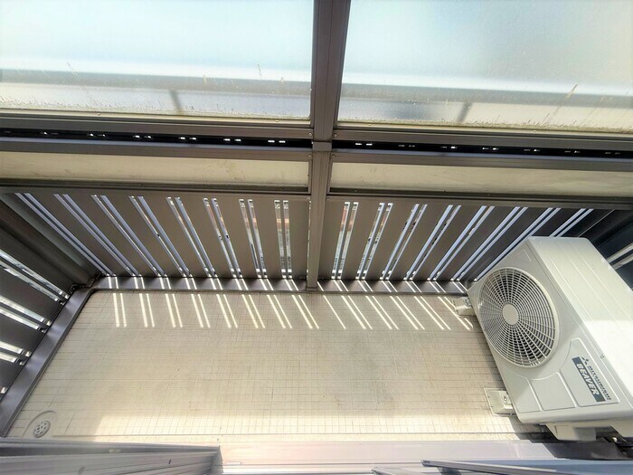 落ち着いた時間を過ごせるバルコニーです グランディール