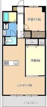 ラ・ポルト 2LDKの間取り