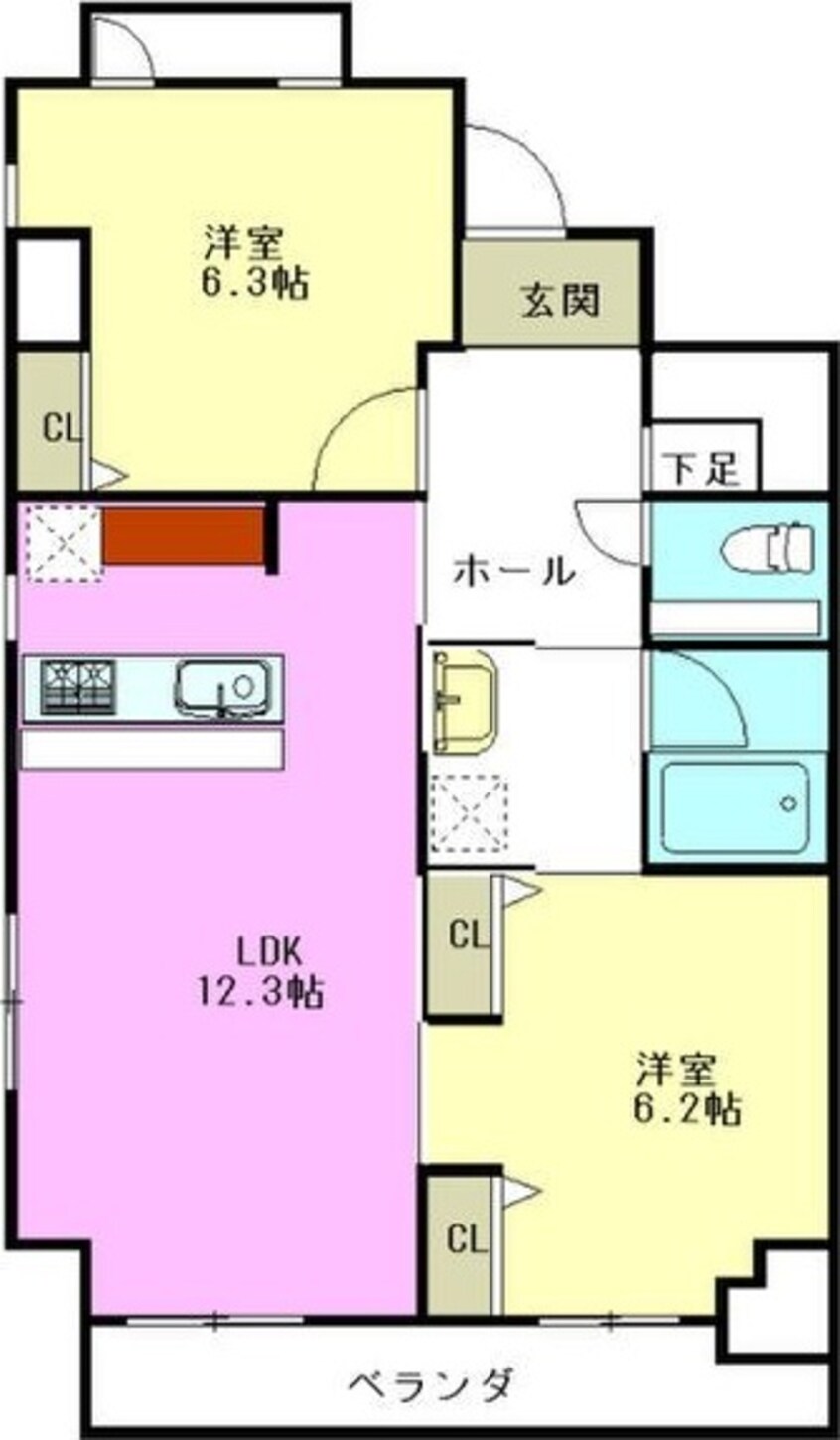 間取図 ミクニハイツ