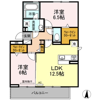 間取図 ＣｕｏｒｅＺＵＫＡⅡ