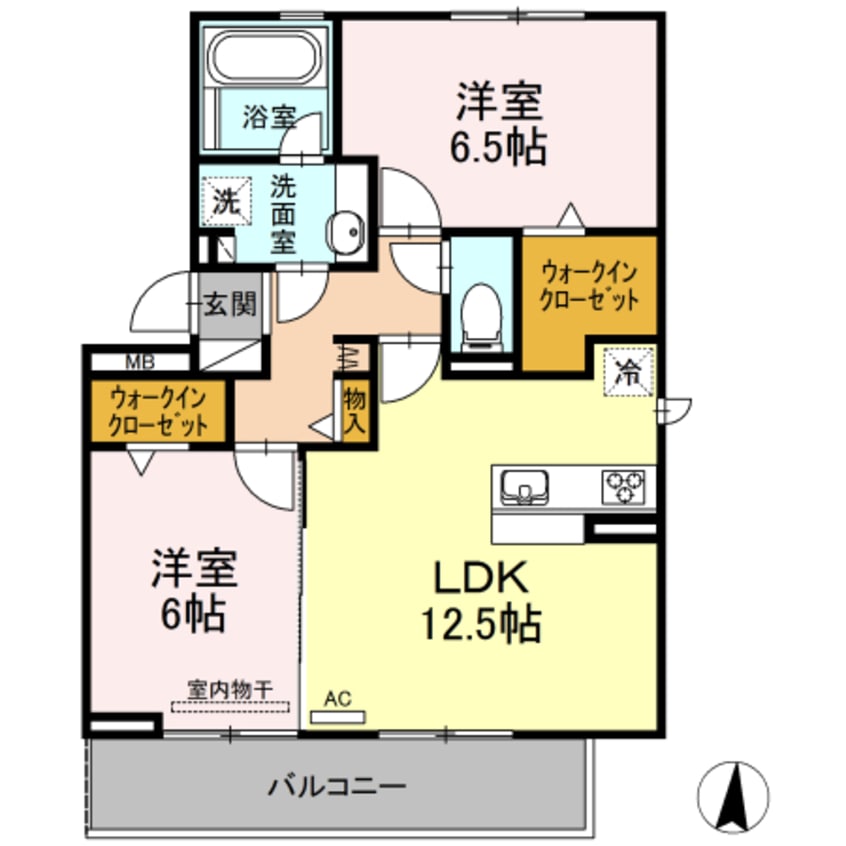 間取図 ＣｕｏｒｅＺＵＫＡⅡ