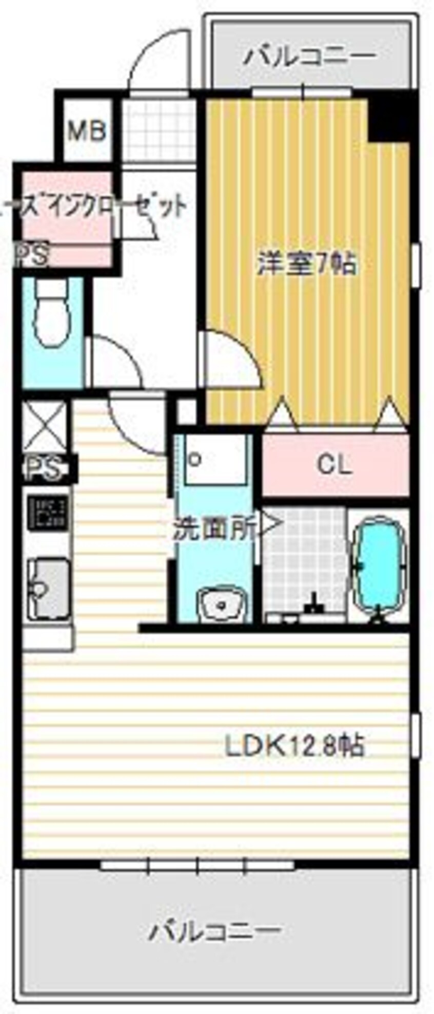 間取図 タワービレッジ