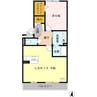 クレセント 1LDKの間取り
