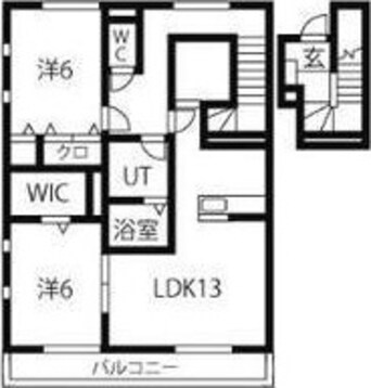 間取図 port　west　雅