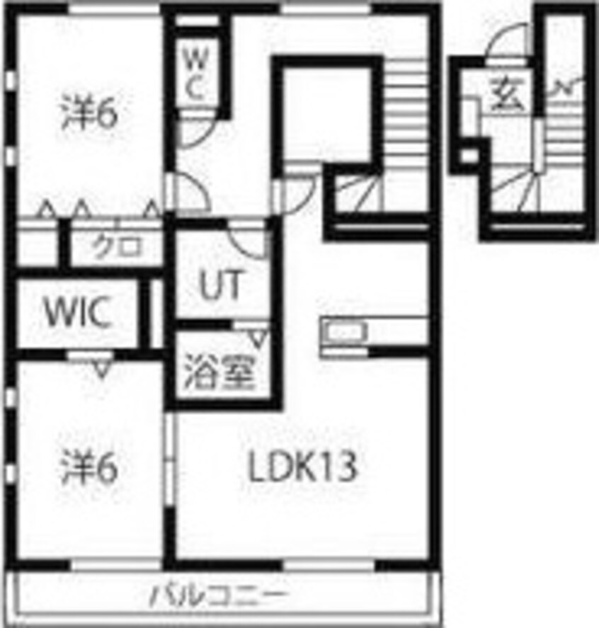 間取図 port　west　雅