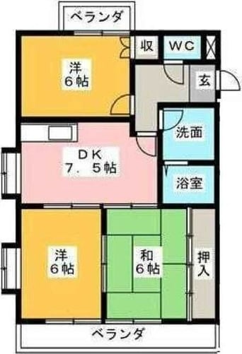 間取図 セントラルみのりハイツ