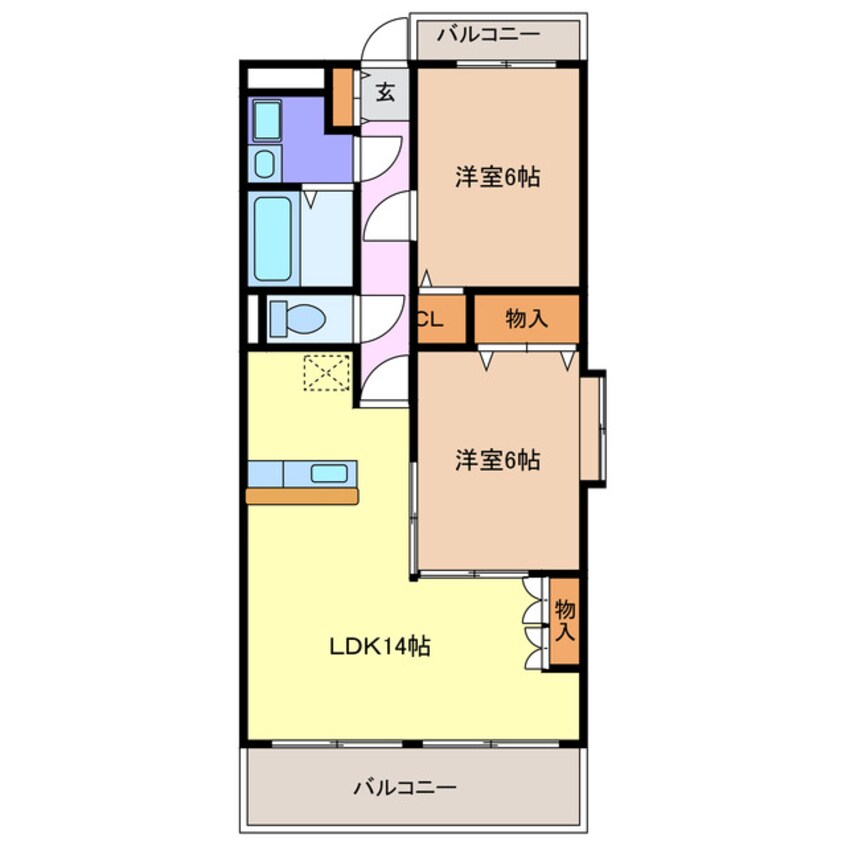 間取図 カーサグラニーレ