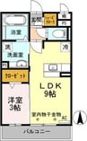 ヴィオーラ八番　A 1LDKの間取り