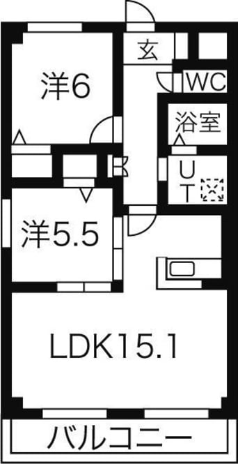 間取図 Lumiere Duo FB館　(ルミエールデュオ)