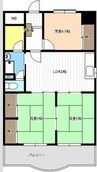 アトムハイツ 3LDKの間取り
