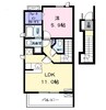 馬車道館 1LDKの間取り