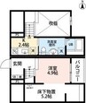 BREEZE(ブリーズ) 1Rの間取り