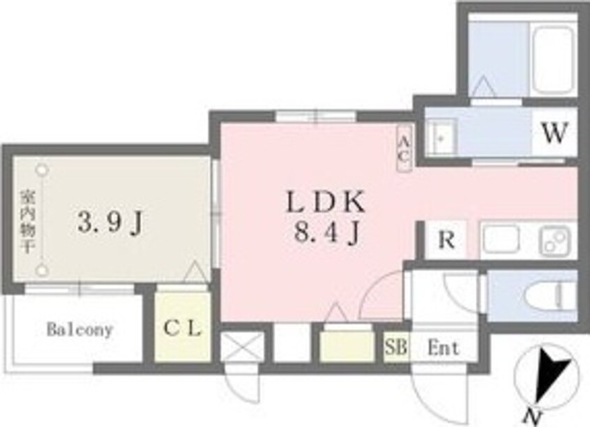 間取図 Ｃｈｅｒｉｍ黄金