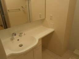 スペースが確保できる洗面所です